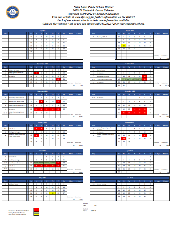 District Calendar